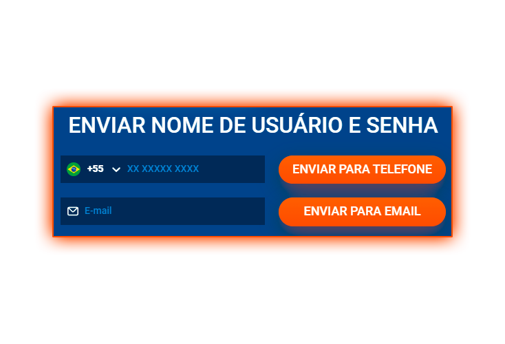 Confirme o número de telefone e o e-mail