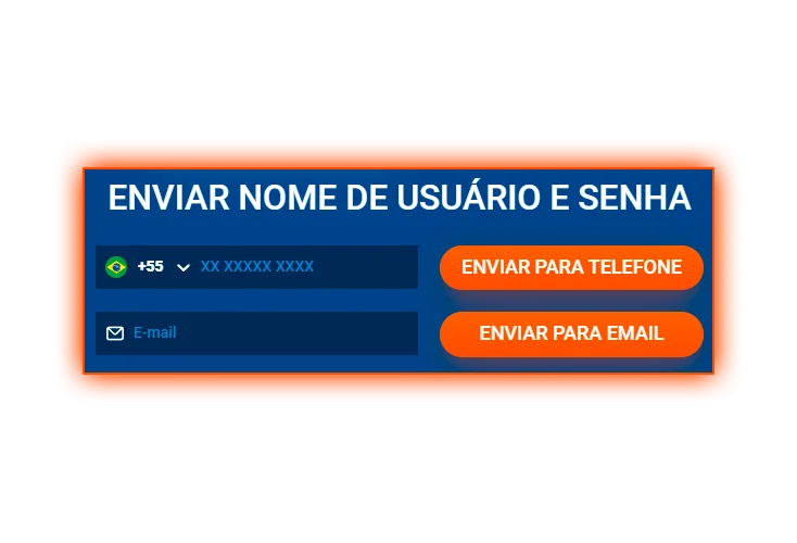 Confirme o número de telefone e o e-mail